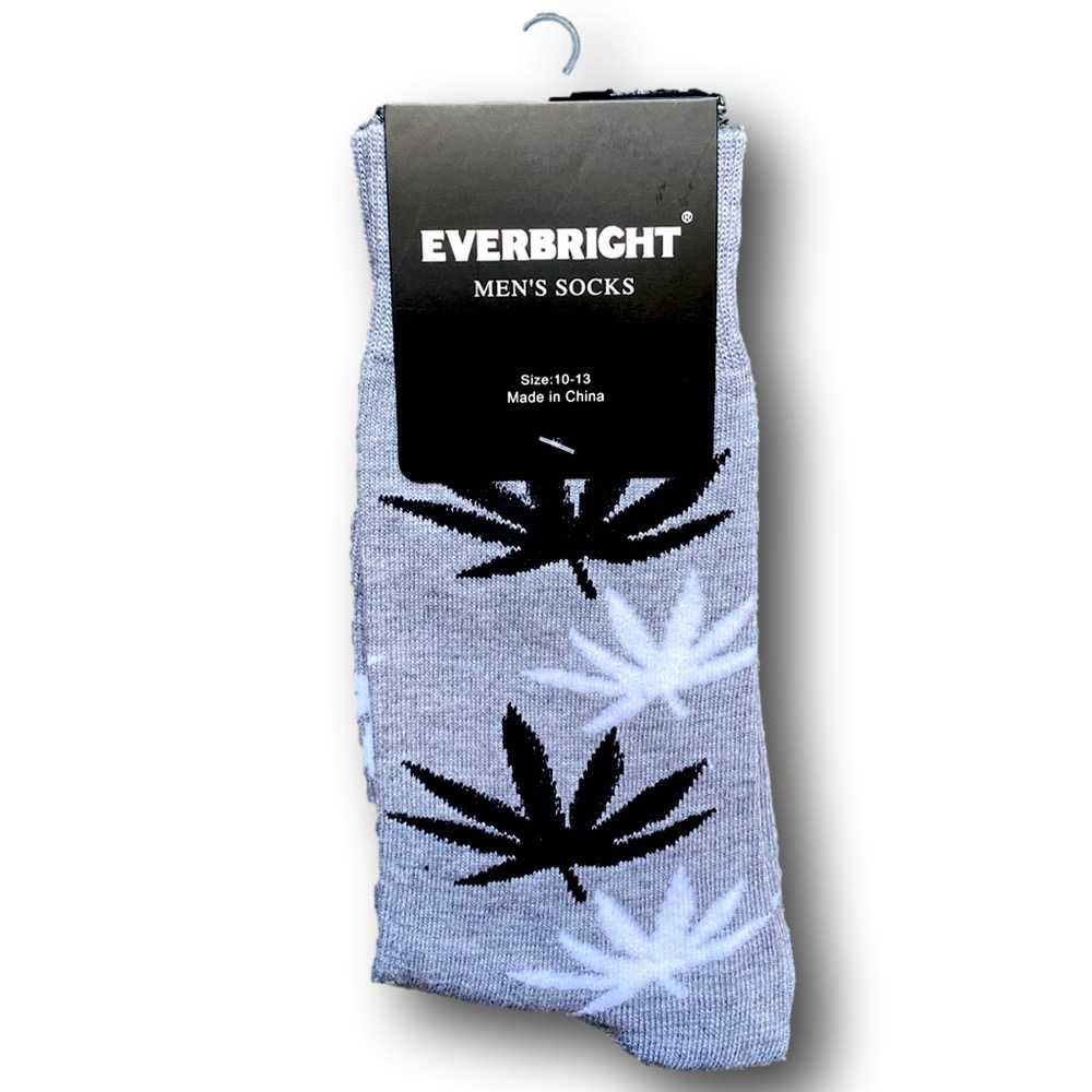 3/$18 Special Plant Leaf Funny Novelty Crew Socks - NWT